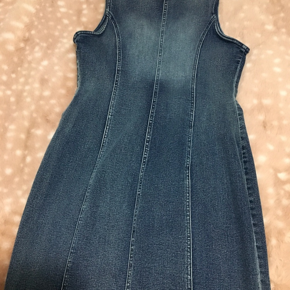 Venus Sleeveless Zip-Front Denim Dress - Picture 5 of 5
